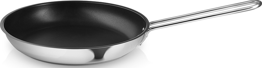 Eva Trio Poêle avec revêtement antiadhésif Slip-Let, 28 cm, en acier inoxydable