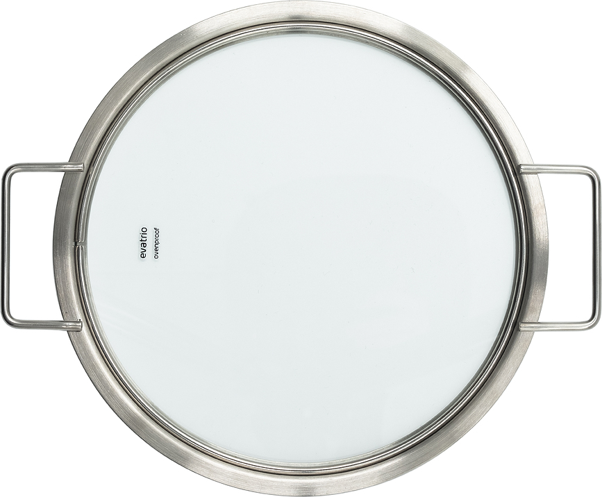 Eva Trio Pokrovka z dvema ročajema, 24 cm, steklena