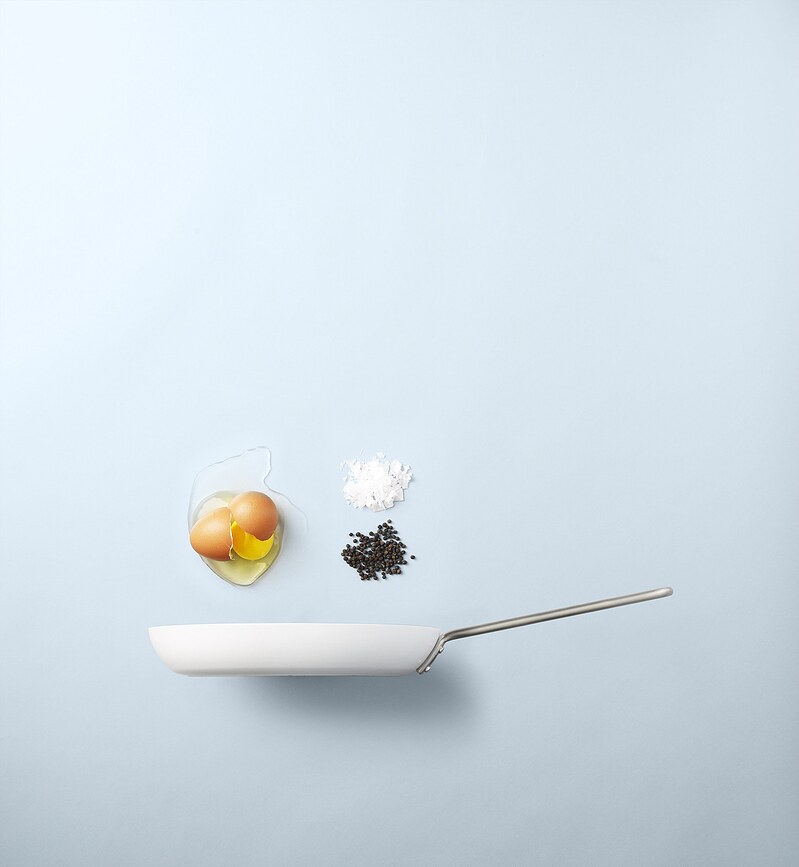 Eva Trio White Line Τηγάνι, 24 cm