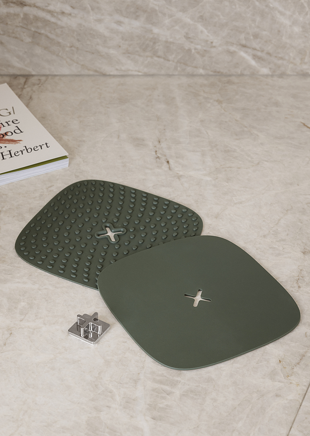 Green Tools Βάση για ζεστά σκεύη, με γάντζο τοίχου, 18 x 18 εκ.