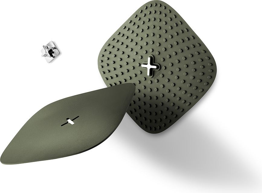 Green Tools Dessous-de-plat avec crochet mural, 18 x 18 cm