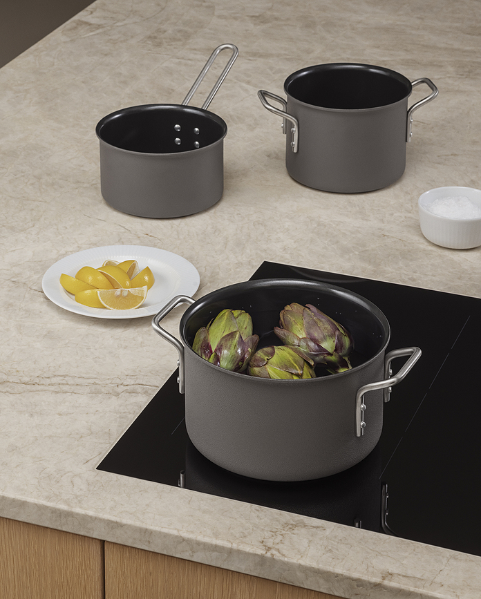 Grey Line Casserole avec revêtement antiadhésif Slip-Let, 1,1 L