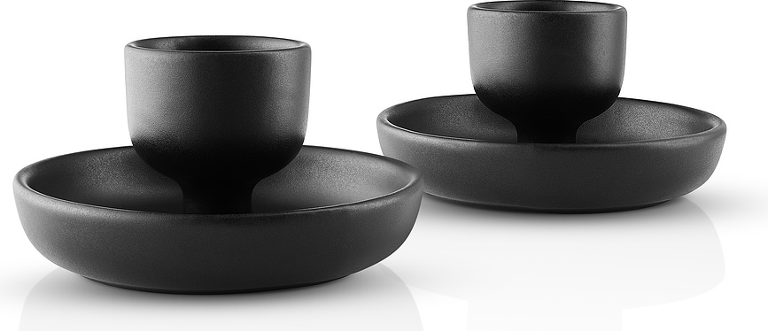 Hueveras Nordic Kitchen, negras, 2 unidades
