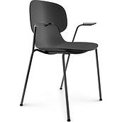 Krzesło Combo czarne z podłokietnikami