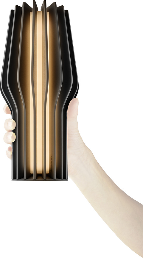 Lámpara de Mesa LED Radiant, 25 cm, azul