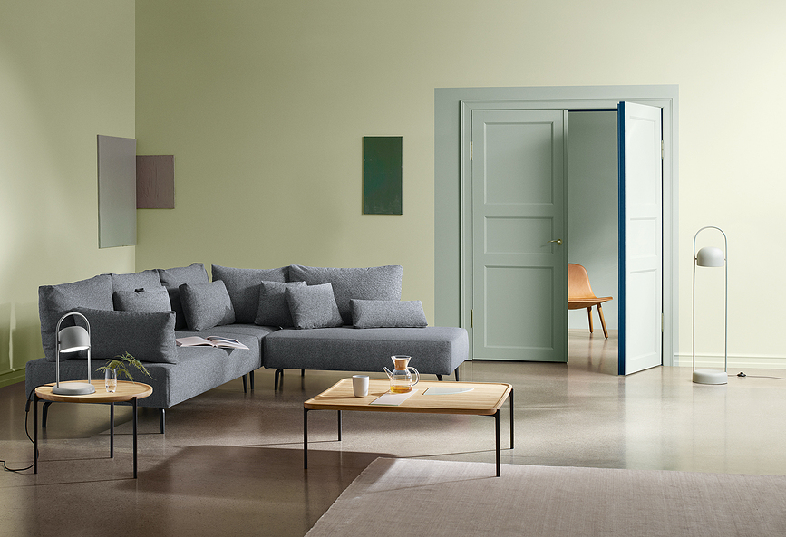 Lámpara de Mesa Quay, gris beige