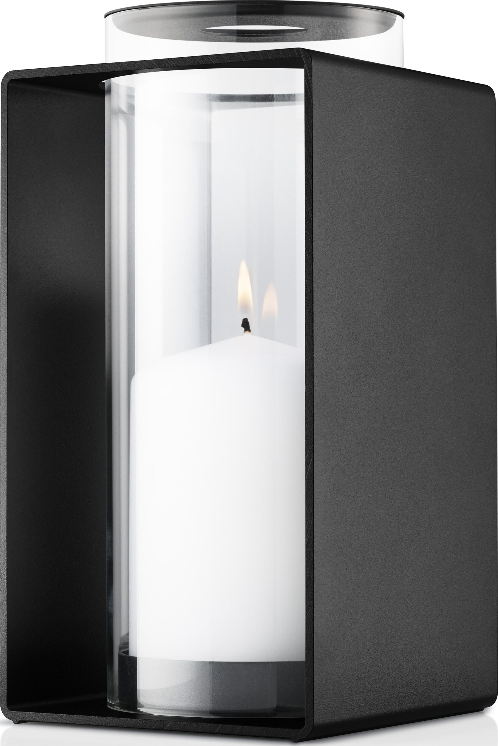Lampion Glow 23,5 cm, schwarz