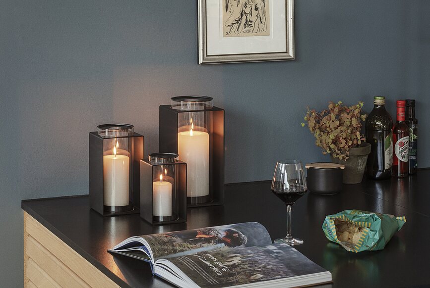 Lanterne Glow 30 cm, noire