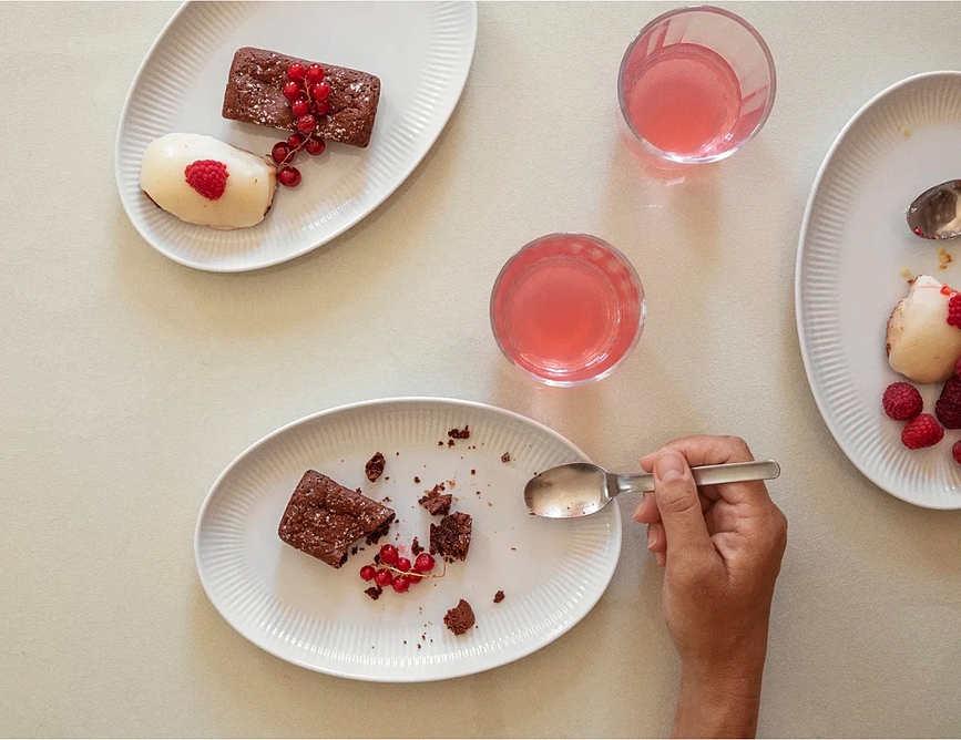 Legio Nova Assiette ovale, 24,5 cm, blanche