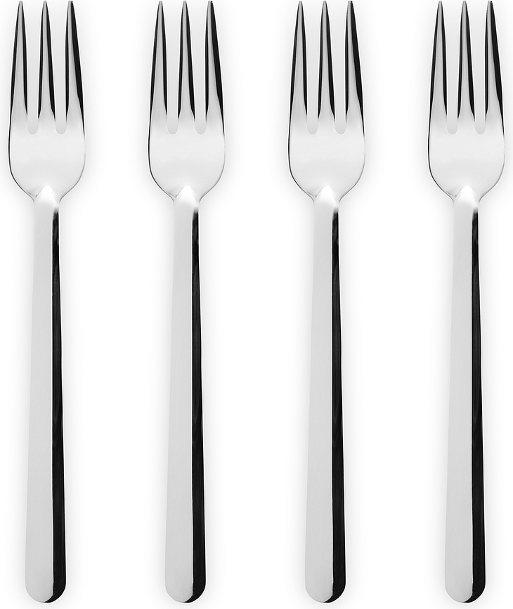 Legio Nova Fourchettes à Gâteau, Lot de 4