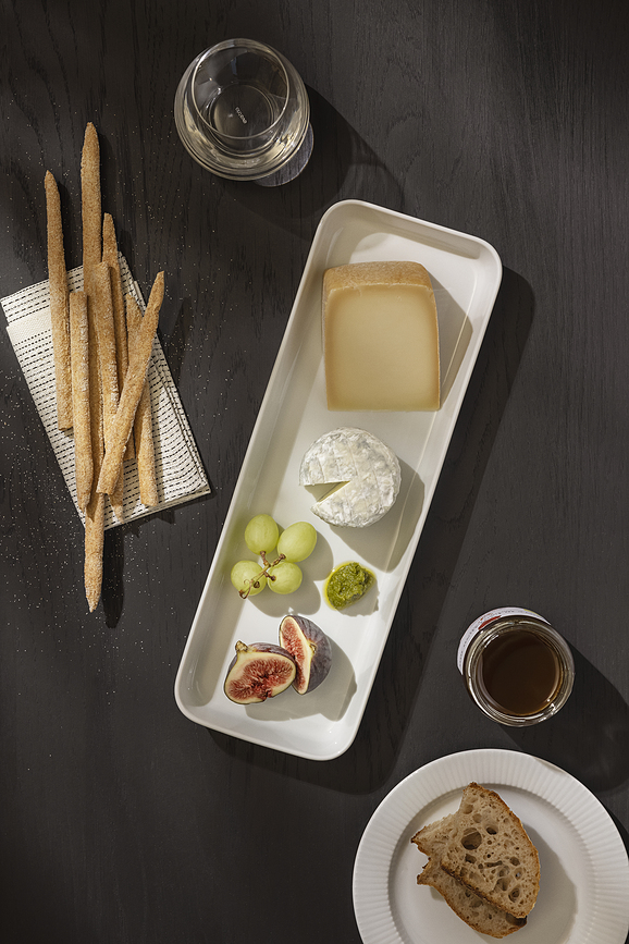 Legio Nova Plat de Service, 37 x 13 cm, blanc