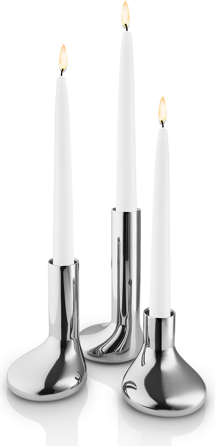 Mellow Chandeliers pour bougies classiques, Lot de 3