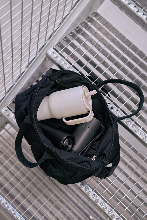 Mug isotherme avec paille SipnGo 0,9 l, couleur figue