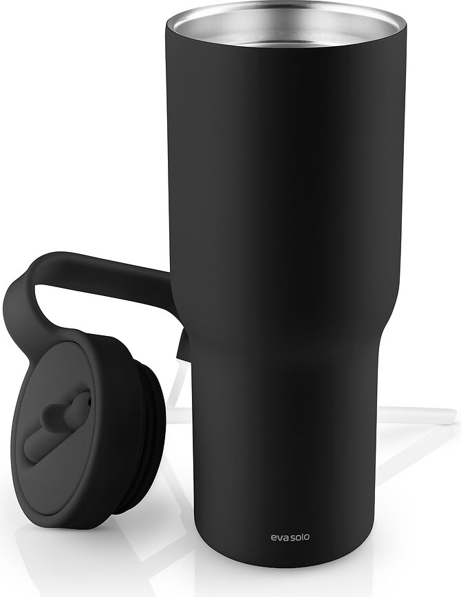 Mug isotherme avec paille SipnGo 0,9 l, couleur figue