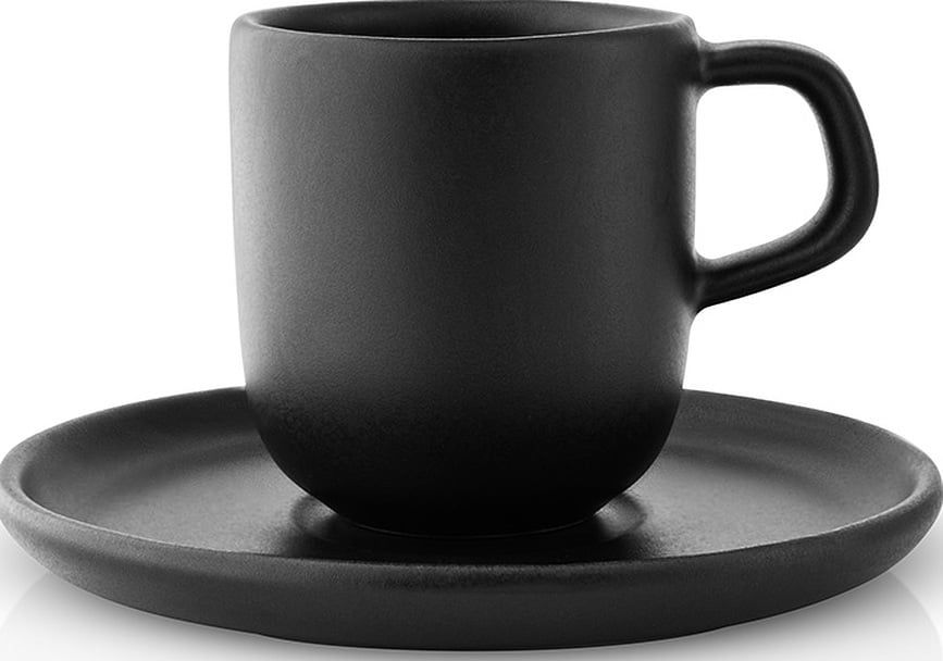 Nordic Kitchen Tasses à espresso avec soucoupes, Lot de 4
