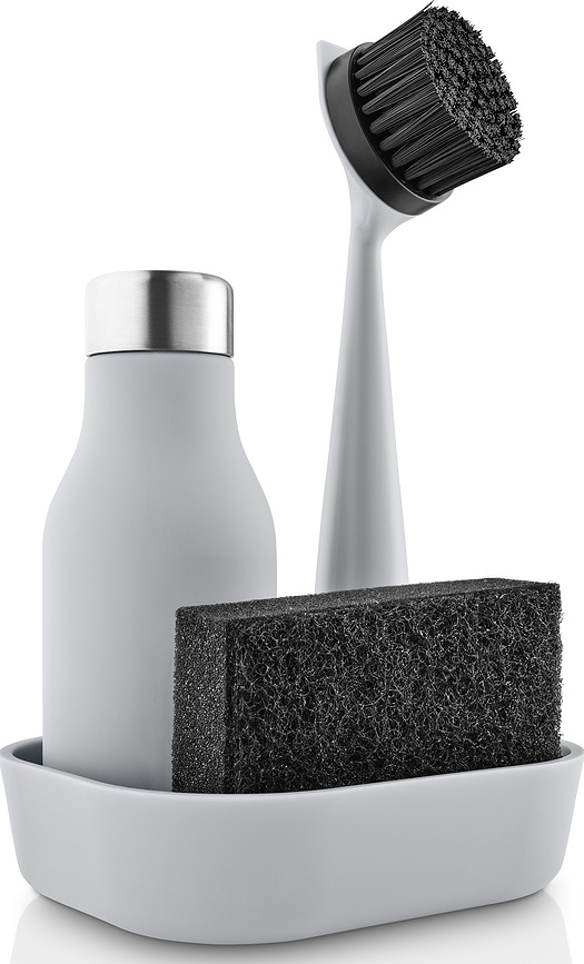 Organizador para fregadero Eva Solo, negro, Set de 4 piezas