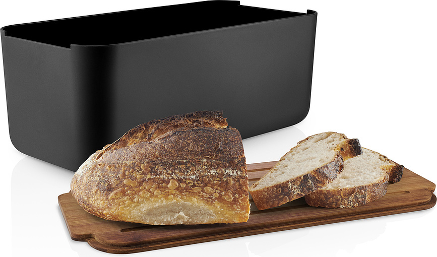 Panera Eva Solo con tapa de bambú, negra