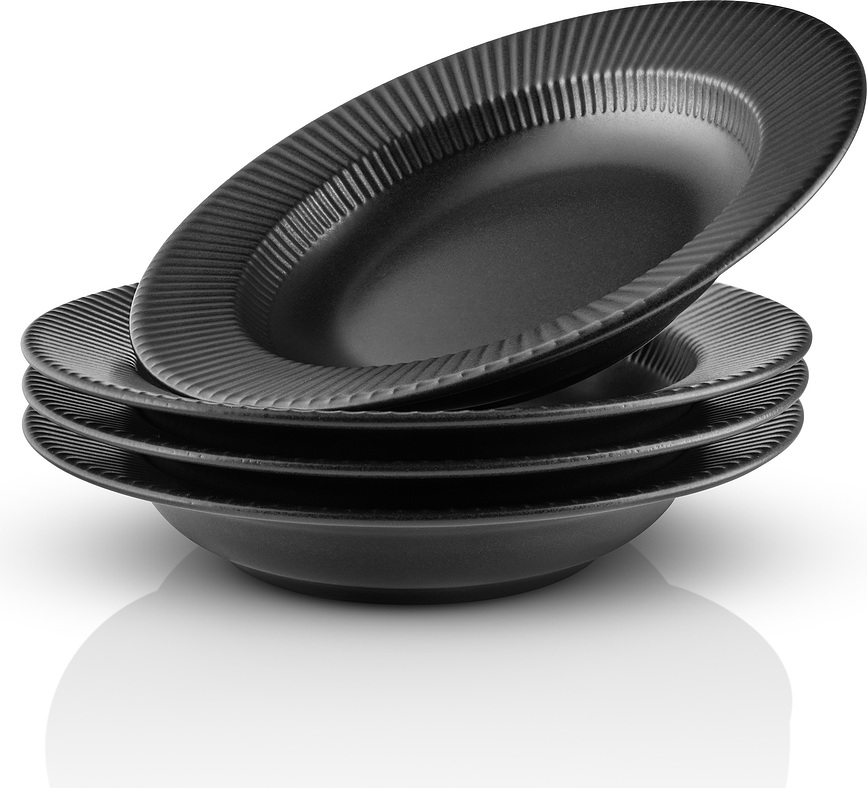 Plato Hondo Legio Nova, 25 cm, negro