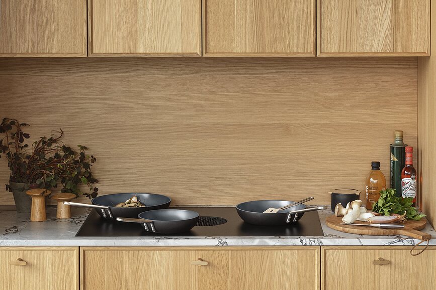 Poêle Eva Trio Professional 28 cm avec revêtement Slip-Let Laser Titanium