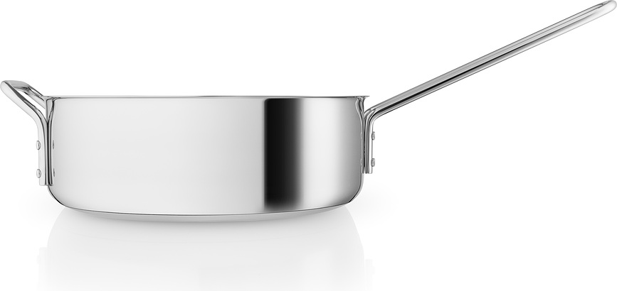 Poêle profonde 24 cm, acier inoxydable, avec revêtement antiadhésif Slip-Let