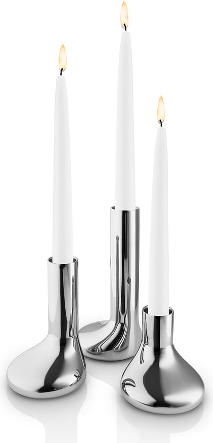 Portavelas para velas clásicas Mellow, 3 unidades