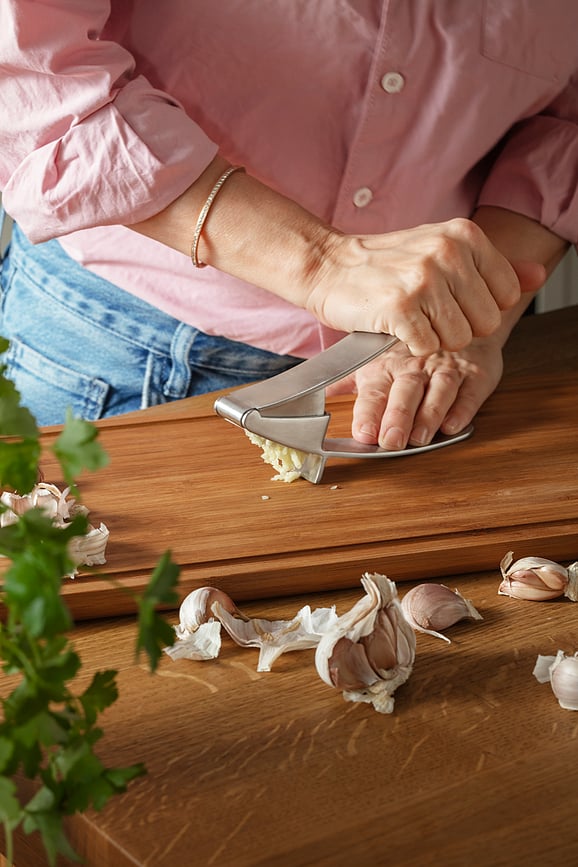 Prensa de Ajos de acero Eva Solo, 16 cm