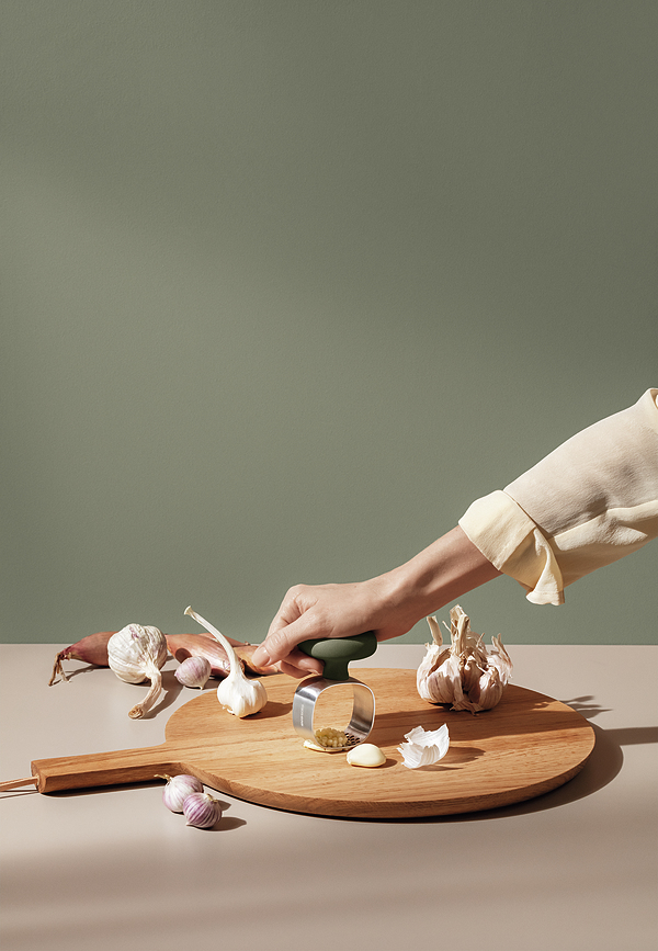 Prensa de Ajos Green Tool, verde