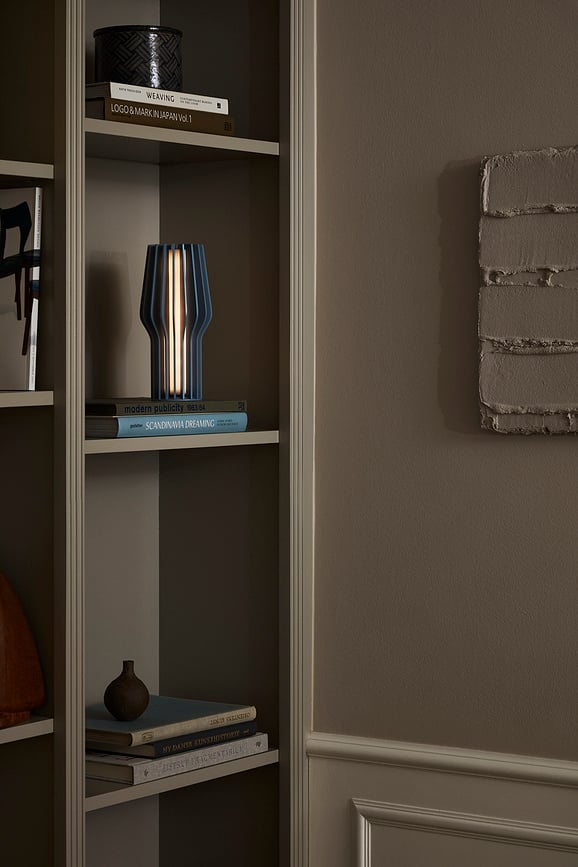 Radiant Lampe à poser LED, 25 cm, bleue