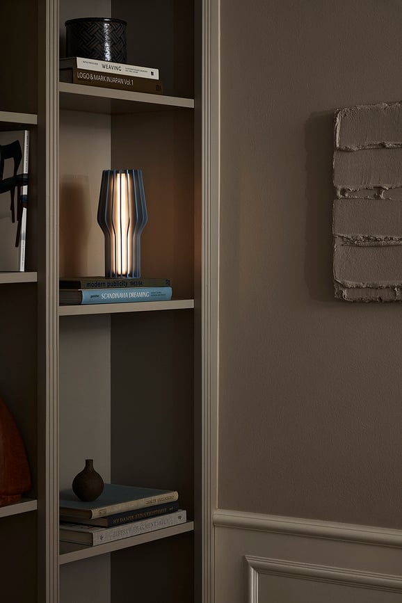 Radiant Lampe à poser LED, 25 cm, bleue