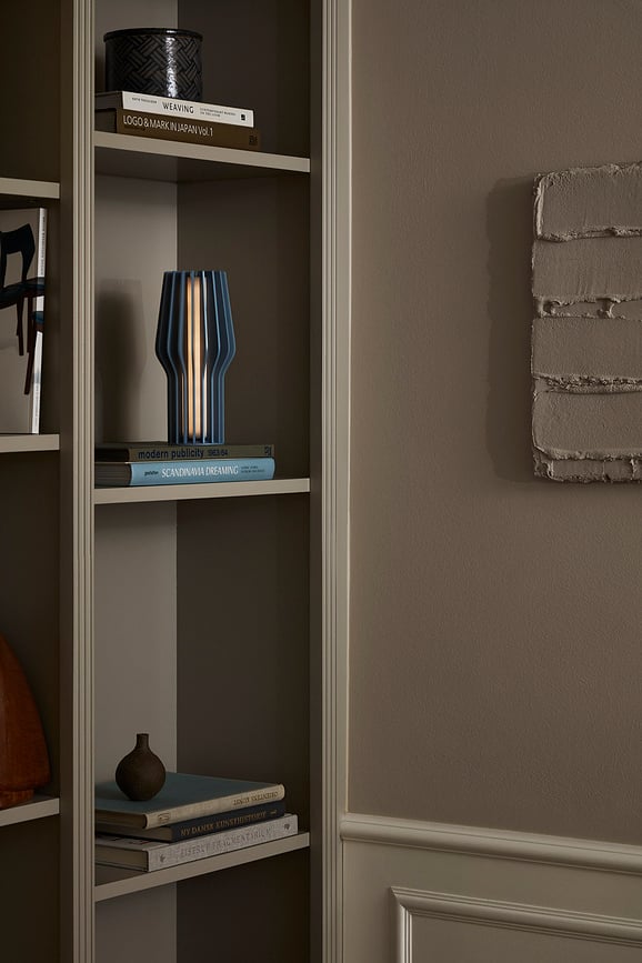 Radiant Lampe à poser LED, 25 cm, bleue