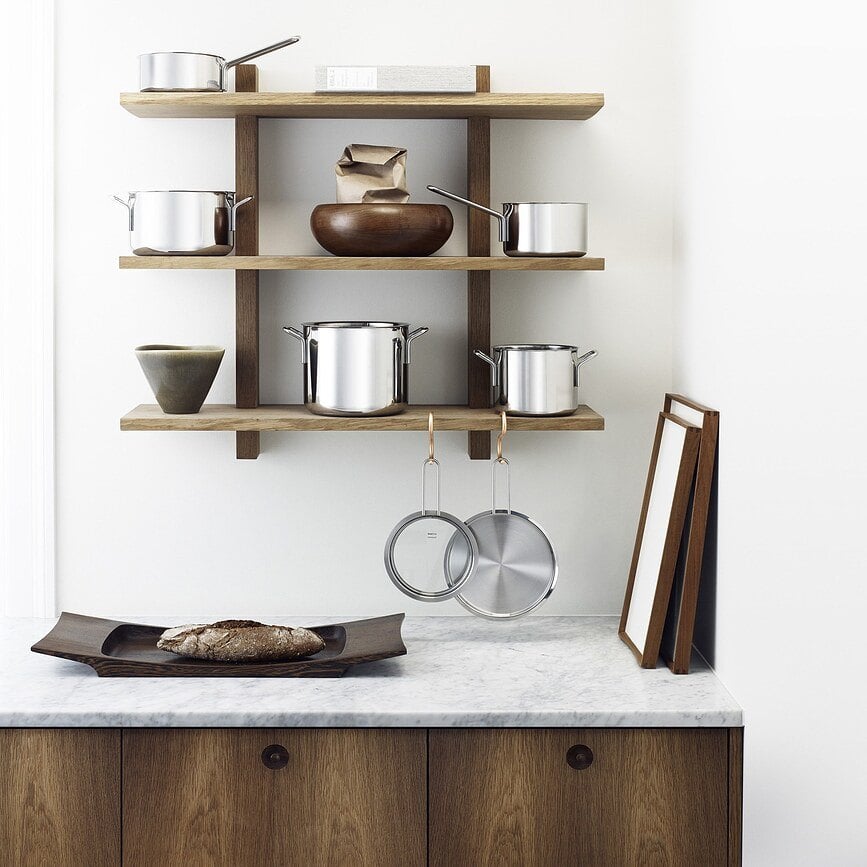 Sartén profunda de acero inoxidable Eva Trio