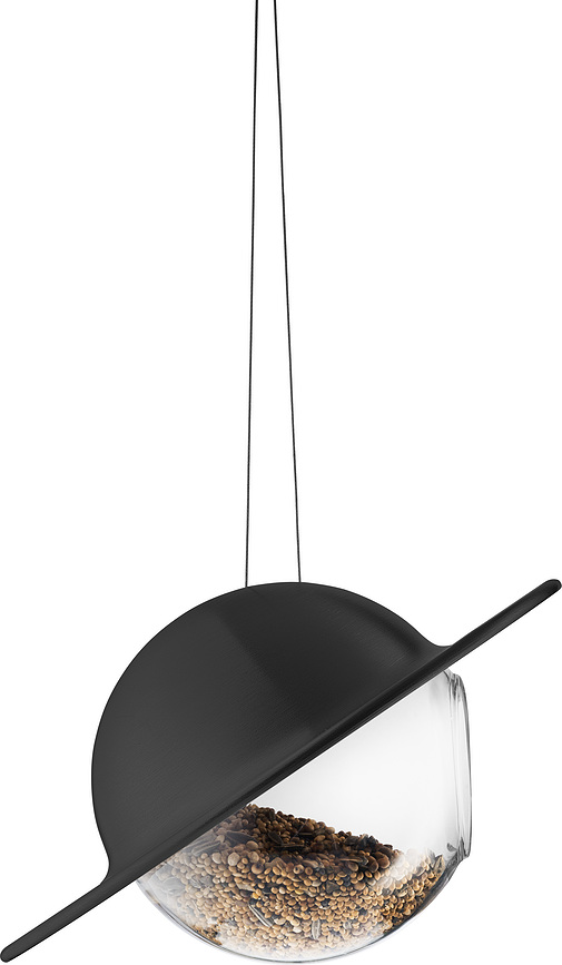 Saturn Mangeoire à Oiseaux, noire