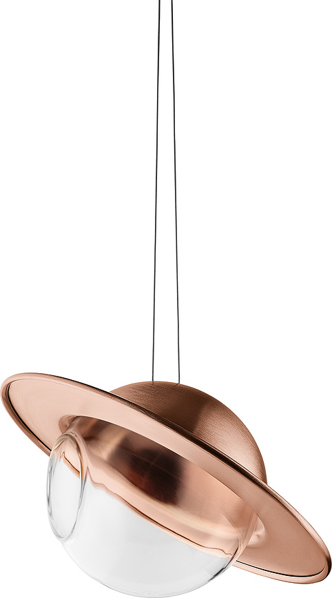 Saturn Vogelhäuschen kupferfarben