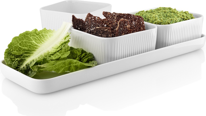 Set de Cuencos para Aperitivos Nova, con bandeja, Set de 4 piezas