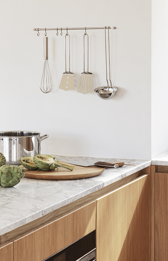 Soporte de pared para utensilios de cocina Eva Trio