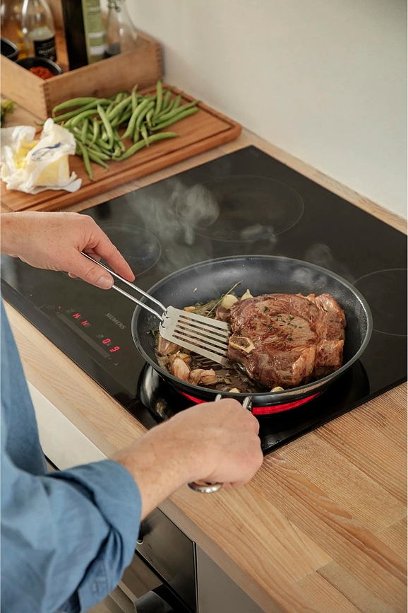 Stainless Steel Poêle avec revêtement Slip-Let, 20 cm, acier inoxydable