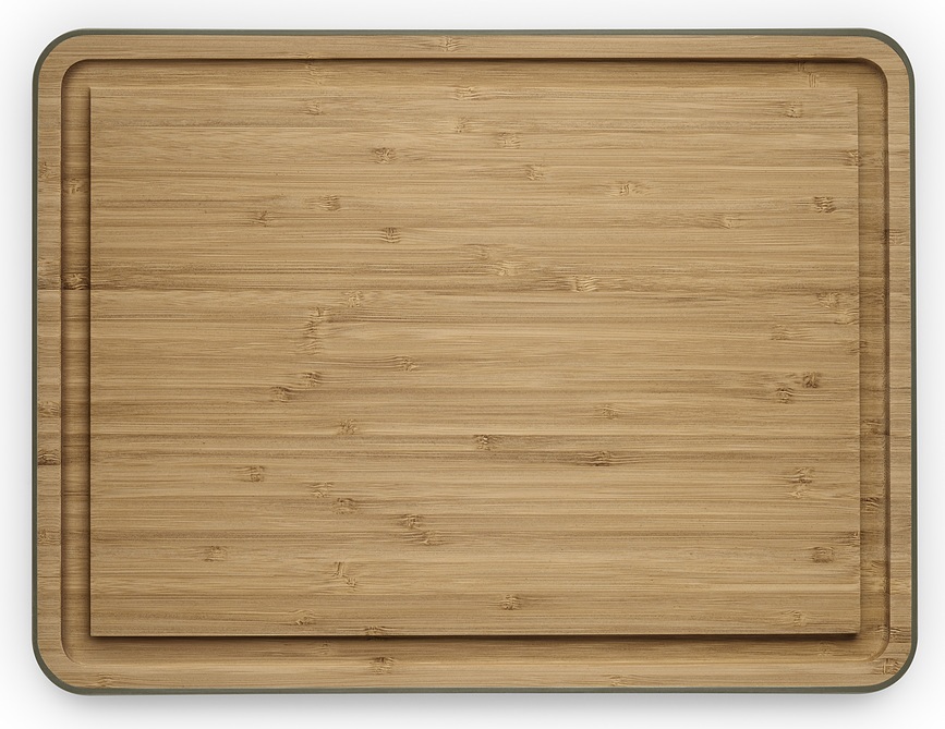 Tabla de cortar de bambú Eva Solo Juice Groove, antideslizante, tono olivo