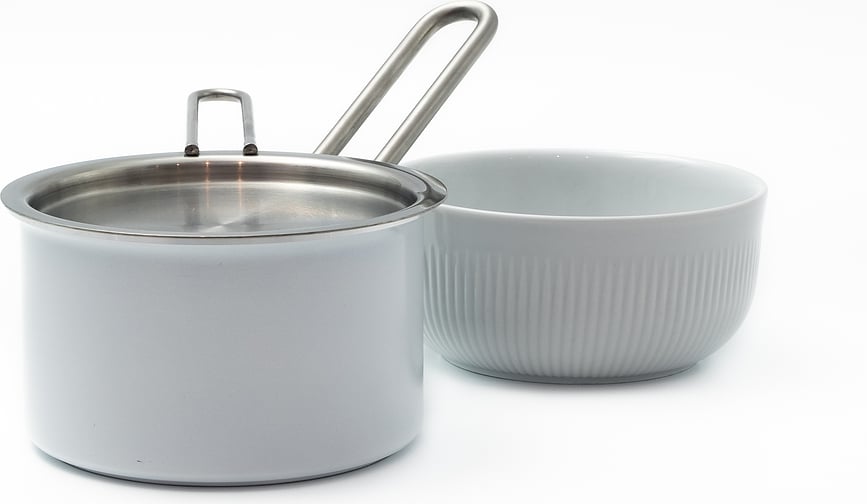 Tapa de acero inoxidable con asa Eva Trio, 13 cm