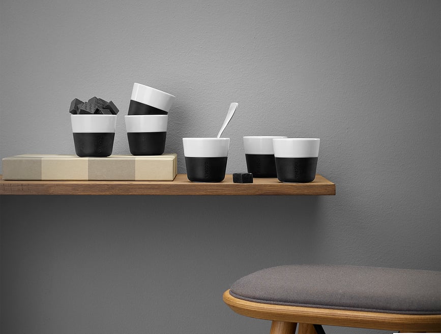 Tazas de Café Lungo Eva Solo, color arena dorada, 2 unidades