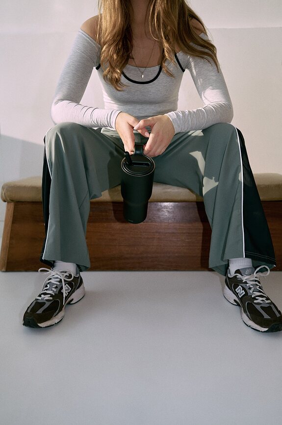 Taza térmica con pajita SipnGo 0,9 l, higo