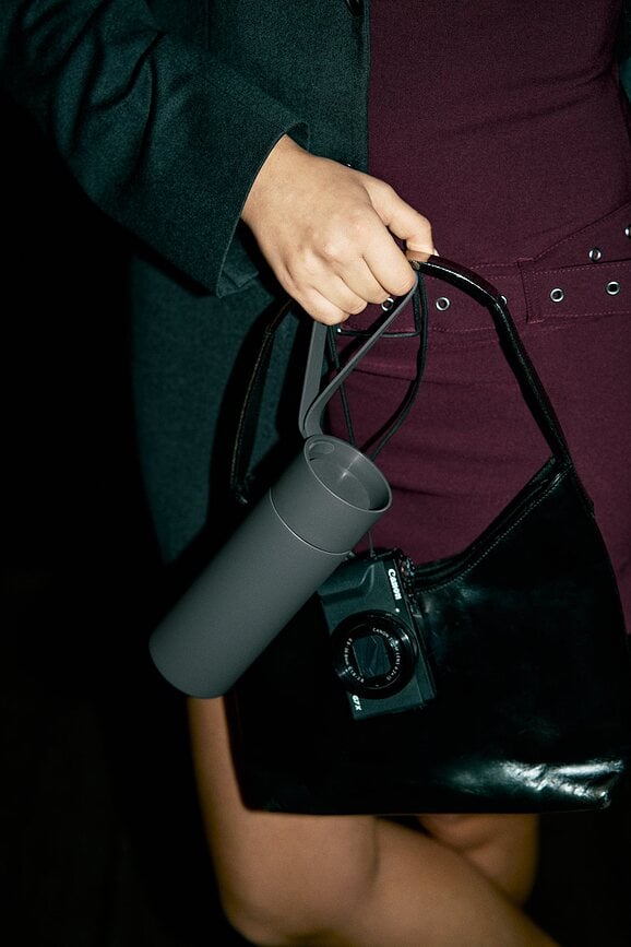 Taza térmica To Go, 350 ml, color coco, con asa