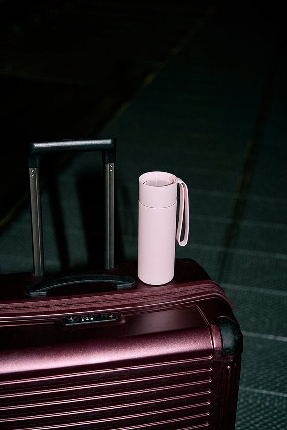 Taza térmica To Go, 350 ml, color coco, con asa