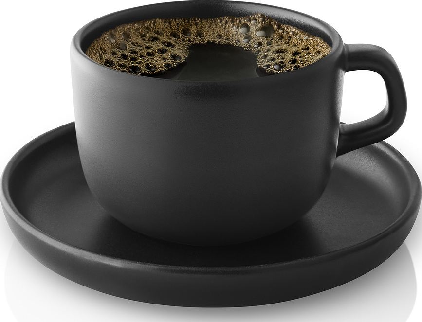 Tazas de café Nordic Kitchen, con platillos, 4 unidades