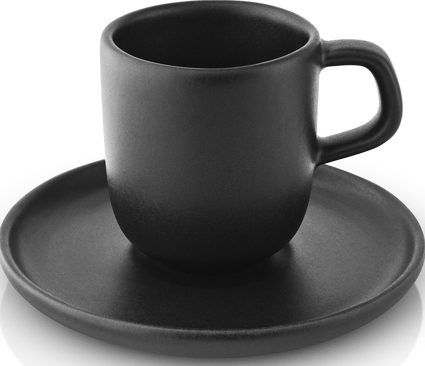 Tazas de espresso Nordic Kitchen, con platillos, 4 unidades