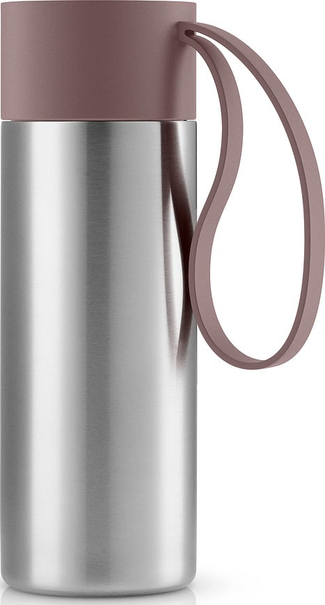 To Go Cup Insulated mug recycled with brown handle