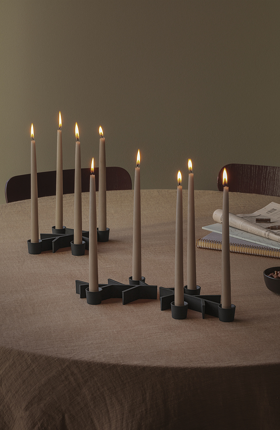 Twig Svijećnjak 23 cm crni