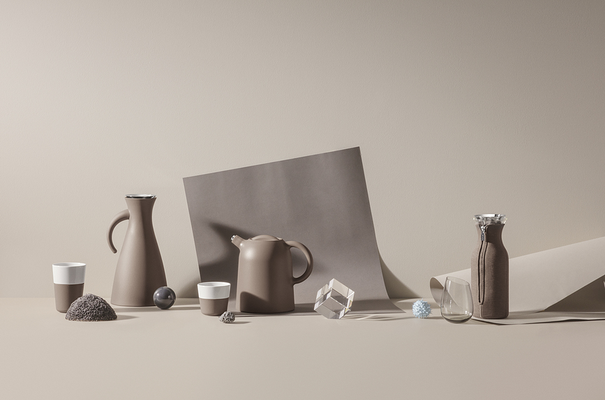 Vaso con borde biselado Eva Solo, 480 ml, ahumado