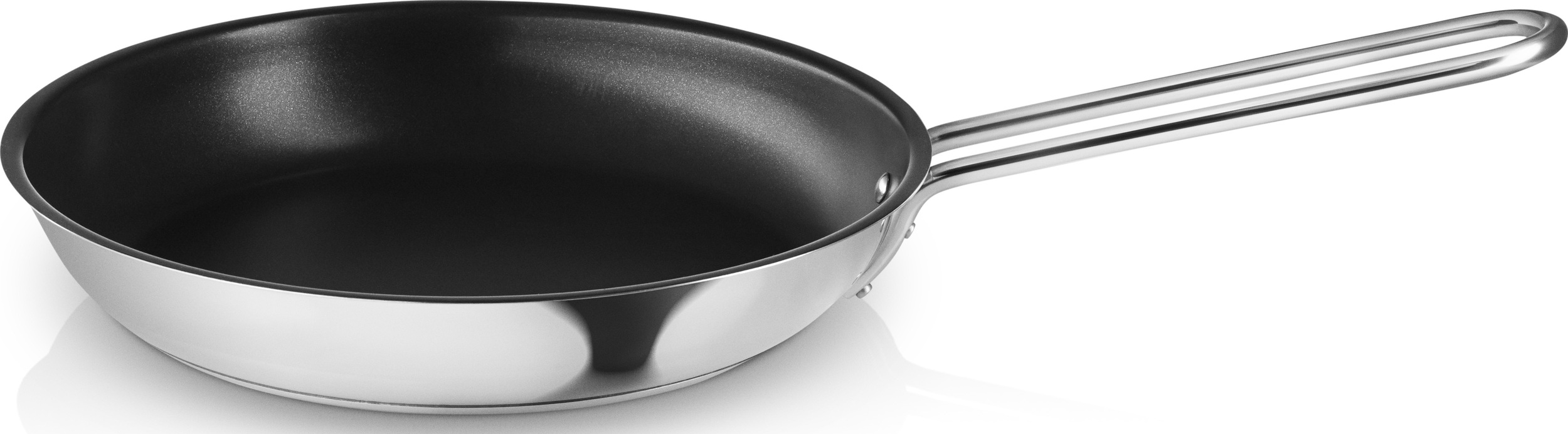 Eva Trio Pfanne 24 cm rostfreier Stahl mit Slip-Let Beschichtung