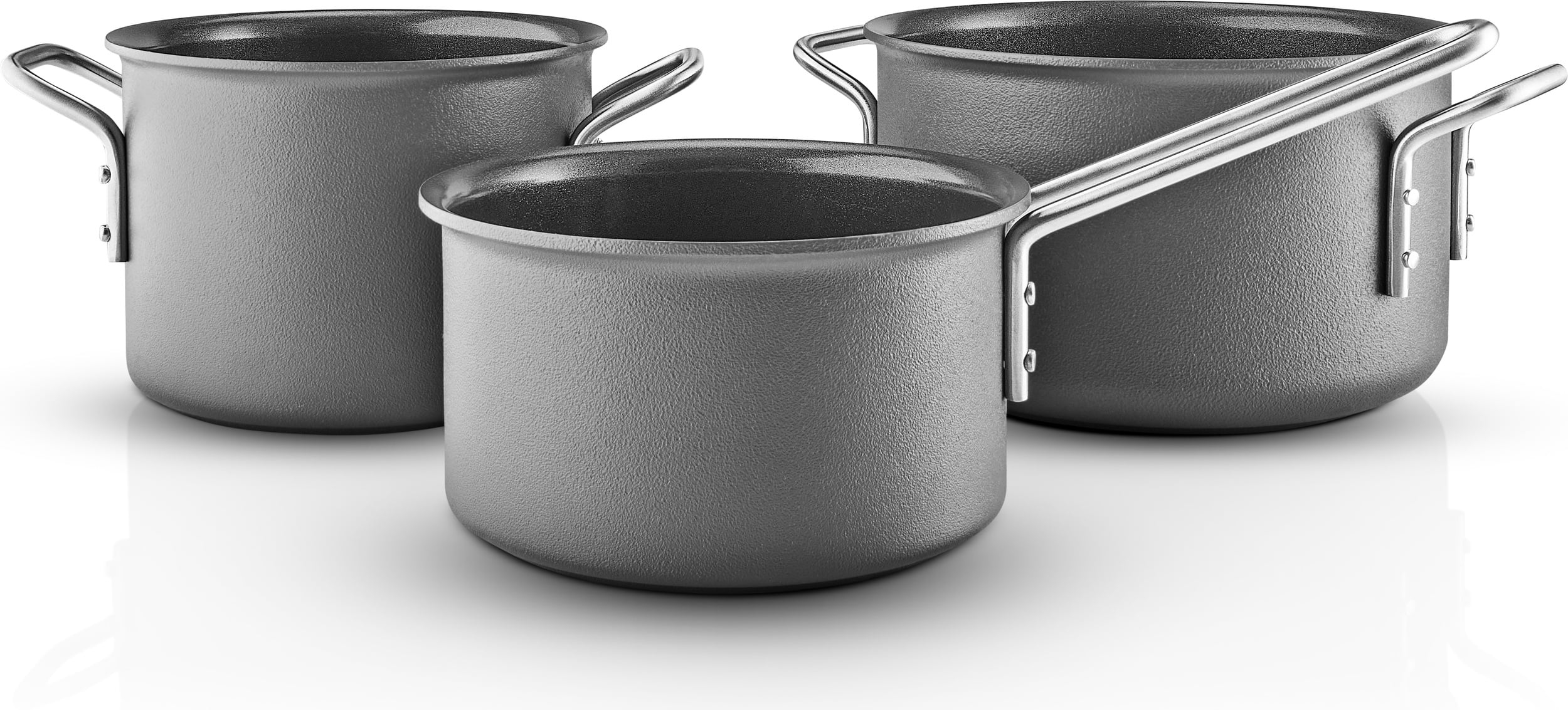 Grey Line Topf-Set mit Kochtopf mit Slip-Let Beschichtung 3 El.