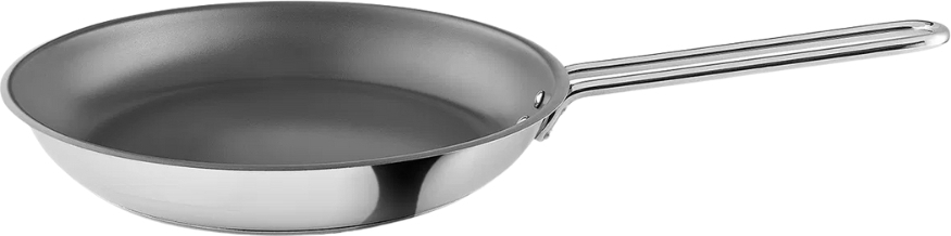 Stainless Steel Pfanne mit Slip-Let Antihaftbeschichtung, 24 cm